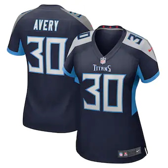 womens nike tre avery navy tennessee titans game player jer